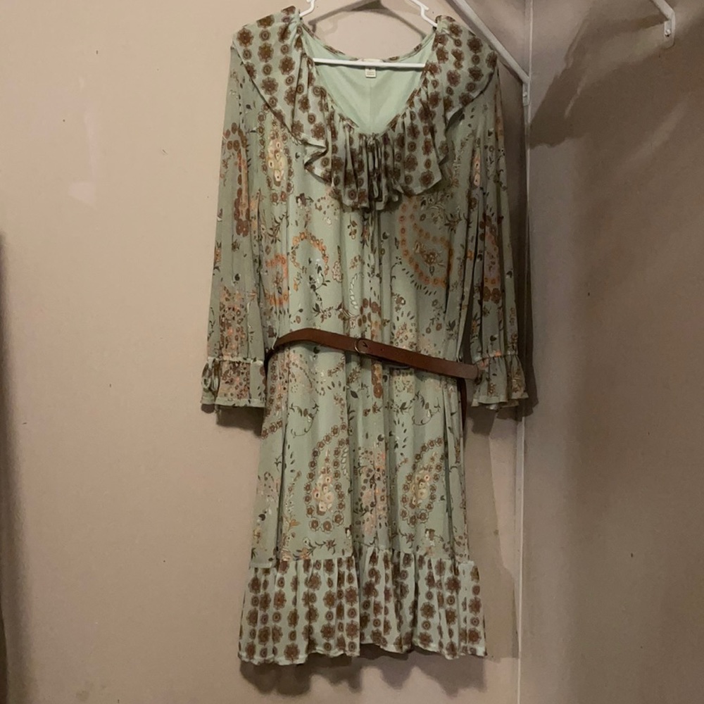 Cato dress with belt, never worn, size XL